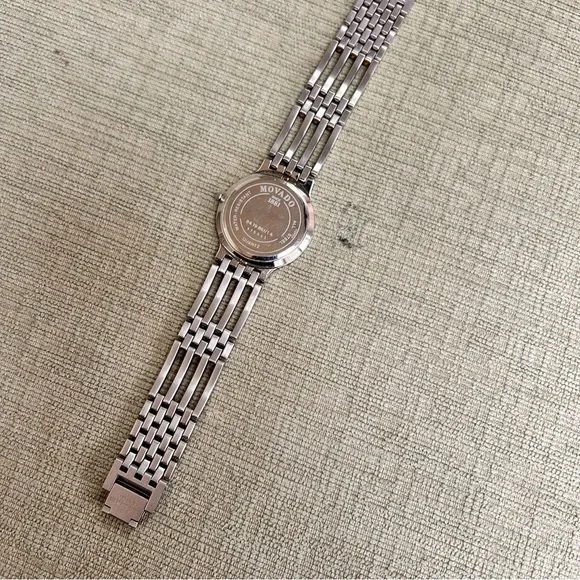 Vintage Movado Men's Esperanza Black DialTwo Tone Slim Watch